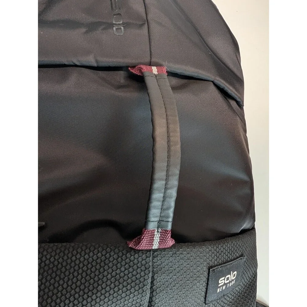 Solo New York Backpack Laptop Bag Black Convertible Hybrid Mesh Padded VAR600-4